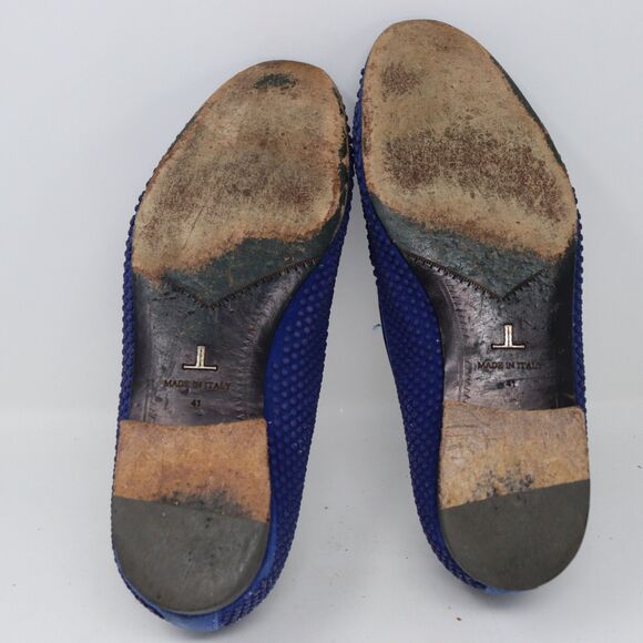 Louis Leeman Studded Blue Suede Loafers 41 EU - 8 US Mens main image 8
